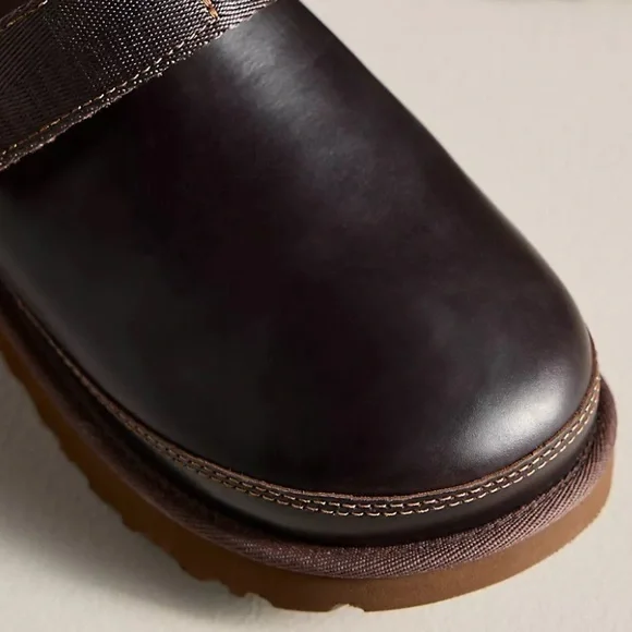 UGG® LEATHER GOLDENSTAR SLINGBACK CLOGS - Picture 4 of 9